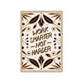 Picture of Work Smarter Not Harder Typography Poster _GroupedProduct_Rectangle_Portrait_Framed_Matted_