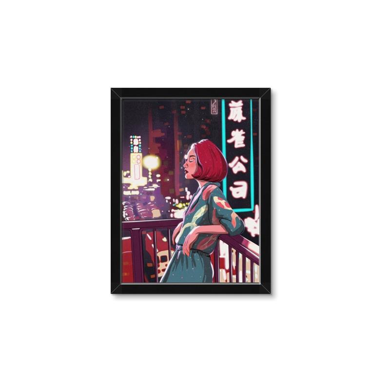 Picture of Girl in Japan _GroupedProduct_Rectangle_Portrait_Framed_Matted_