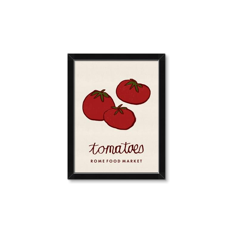Picture of Food Art - Tomatoes Rome Food Market _GroupedProduct_Rectangle_Portrait_Framed_Matted_