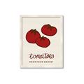 Picture of Food Art - Tomatoes Rome Food Market _GroupedProduct_Rectangle_Portrait_Framed_Matted_