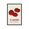 Picture of Food Art - Tomatoes Rome Food Market _GroupedProduct_Rectangle_Portrait_Framed_Matted_