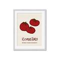 Picture of Food Art - Tomatoes Rome Food Market _GroupedProduct_Rectangle_Portrait_Framed_Matted_