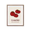 Picture of Food Art - Tomatoes Rome Food Market _GroupedProduct_Rectangle_Portrait_Framed_Matted_