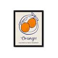 Picture of Food Art - Oranges Valencia Fruit Market _GroupedProduct_Rectangle_Portrait_Framed_Matted_