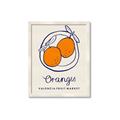 Picture of Food Art - Oranges Valencia Fruit Market _GroupedProduct_Rectangle_Portrait_Framed_Matted_