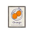 Picture of Food Art - Oranges Valencia Fruit Market _GroupedProduct_Rectangle_Portrait_Framed_Matted_