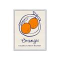 Picture of Food Art - Oranges Valencia Fruit Market _GroupedProduct_Rectangle_Portrait_Framed_Matted_