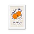 Picture of Food Art - Oranges Valencia Fruit Market _GroupedProduct_Rectangle_Portrait_Framed_Matted_