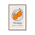 Picture of Food Art - Oranges Valencia Fruit Market _GroupedProduct_Rectangle_Portrait_Framed_Matted_
