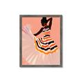 Picture of Dancer & Flourish Poster _GroupedProduct_Rectangle_Portrait_Framed_Matted_