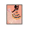 Picture of Dancer & Flourish Poster _GroupedProduct_Rectangle_Portrait_Framed_Matted_