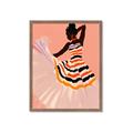 Picture of Dancer & Flourish Poster _GroupedProduct_Rectangle_Portrait_Framed_Matted_