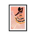 Picture of Dancer & Flourish Poster _GroupedProduct_Rectangle_Portrait_Framed_Matted_