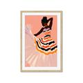 Picture of Dancer & Flourish Poster _GroupedProduct_Rectangle_Portrait_Framed_Matted_