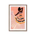 Picture of Dancer & Flourish Poster _GroupedProduct_Rectangle_Portrait_Framed_Matted_