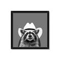 Picture of Wyatt The Cowboy Raccoon _GroupedProduct_Square_Framed_Matted_