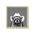 Picture of Wyatt The Cowboy Raccoon _GroupedProduct_Square_Framed_Matted_