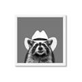 Picture of Wyatt The Cowboy Raccoon _GroupedProduct_Square_Framed_Matted_