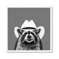 Picture of Wyatt The Cowboy Raccoon _GroupedProduct_Square_Framed_Matted_