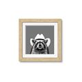 Picture of Wyatt The Cowboy Raccoon _GroupedProduct_Square_Framed_Matted_