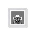 Picture of Wyatt The Cowboy Raccoon _GroupedProduct_Square_Framed_Matted_