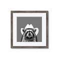 Picture of Wyatt The Cowboy Raccoon _GroupedProduct_Square_Framed_Matted_