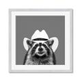 Picture of Wyatt The Cowboy Raccoon _GroupedProduct_Square_Framed_Matted_