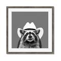 Picture of Wyatt The Cowboy Raccoon _GroupedProduct_Square_Framed_Matted_