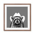 Picture of Wyatt The Cowboy Raccoon _GroupedProduct_Square_Framed_Matted_