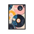 Picture of Retro Vinyl Records Poster _GroupedProduct_Rectangle_Portrait_Framed_Matted_