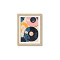 Picture of Retro Vinyl Records Poster _GroupedProduct_Rectangle_Portrait_Framed_Matted_