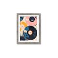 Picture of Retro Vinyl Records Poster _GroupedProduct_Rectangle_Portrait_Framed_Matted_