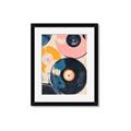 Picture of Retro Vinyl Records Poster _GroupedProduct_Rectangle_Portrait_Framed_Matted_
