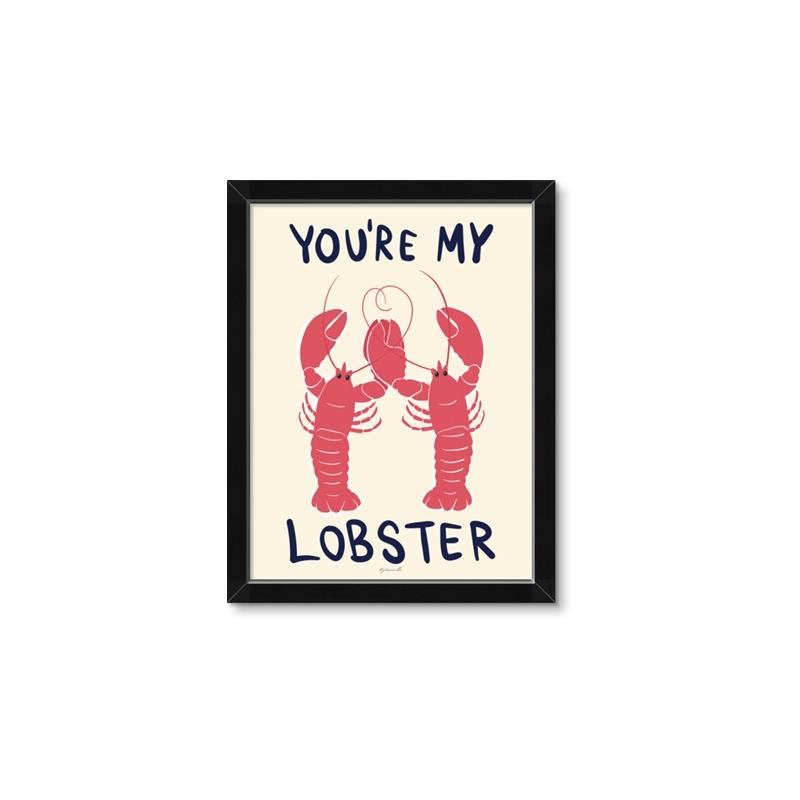 Picture of You are My Lobster Poster _GroupedProduct_Rectangle_Portrait_Framed_Matted_