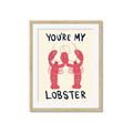 Picture of You are My Lobster Poster _GroupedProduct_Rectangle_Portrait_Framed_Matted_