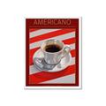 Picture of Americano Coffee _GroupedProduct_Rectangle_Portrait_Framed_Matted_