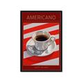 Picture of Americano Coffee _GroupedProduct_Rectangle_Portrait_Framed_Matted_