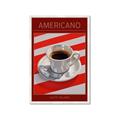 Picture of Americano Coffee _GroupedProduct_Rectangle_Portrait_Framed_Matted_
