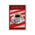 Picture of Americano Coffee _GroupedProduct_Rectangle_Portrait_Framed_Matted_