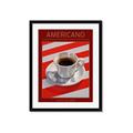 Picture of Americano Coffee _GroupedProduct_Rectangle_Portrait_Framed_Matted_