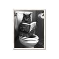Picture of Plus Size Kitty on the Loo _GroupedProduct_Rectangle_Portrait_Framed_Matted_