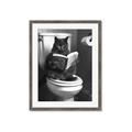 Picture of Plus Size Kitty on the Loo _GroupedProduct_Rectangle_Portrait_Framed_Matted_