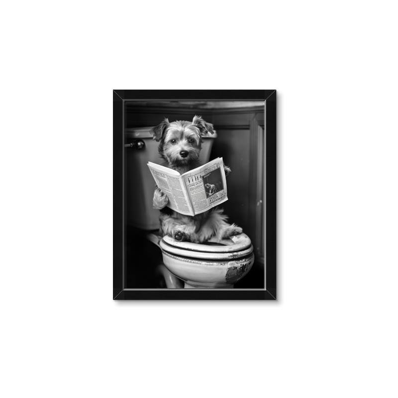 Picture of Potty Pooch _GroupedProduct_Rectangle_Portrait_Framed_Matted_