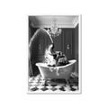 Picture of Splish Splash Safari _GroupedProduct_Rectangle_Portrait_Framed_Matted_