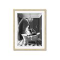 Picture of Splish Splash Safari _GroupedProduct_Rectangle_Portrait_Framed_Matted_