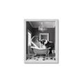 Picture of Joyful Elephant Bath Time _GroupedProduct_Rectangle_Portrait_Framed_Matted_