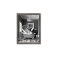 Picture of Joyful Elephant Bath Time _GroupedProduct_Rectangle_Portrait_Framed_Matted_