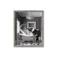 Picture of Joyful Elephant Bath Time _GroupedProduct_Rectangle_Portrait_Framed_Matted_