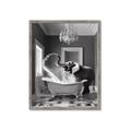Picture of Joyful Elephant Bath Time _GroupedProduct_Rectangle_Portrait_Framed_Matted_