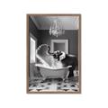 Picture of Joyful Elephant Bath Time _GroupedProduct_Rectangle_Portrait_Framed_Matted_